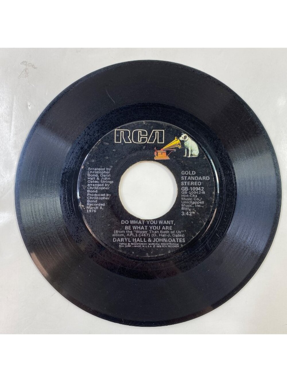 Vintage RCA Records 45 RPM Vinyl Single Daryl Hall John Oates Double Sided